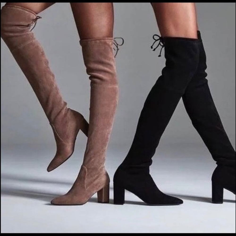 Stuart Weitzman Genna Suede Over-The-Knee Boot